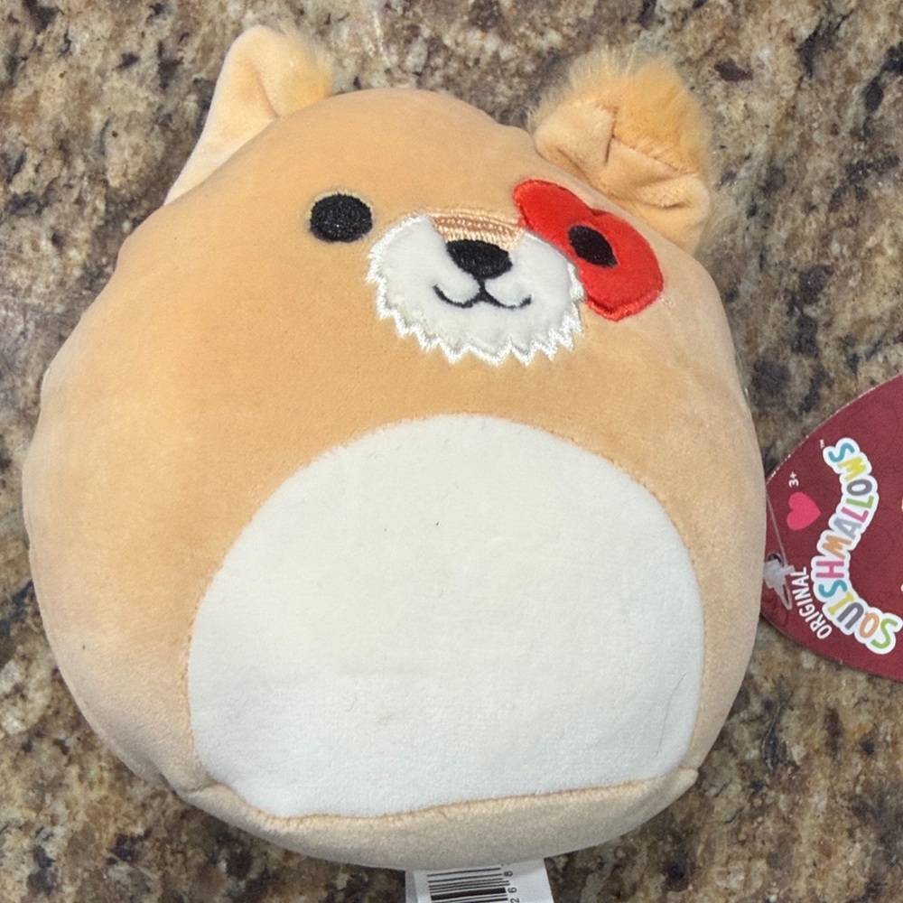 Squishmallows Cute Tan and White Plush Toy — Cooper
